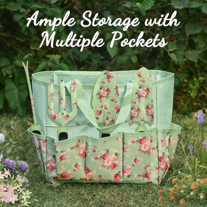 The complete 10-piece gardening kit beautifully packaged in an elegant gift box, perfect for gifting.