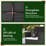 Quick assembly of the wicker rattan chairs and easy-to-clean glass table for hassle-free maintenance.